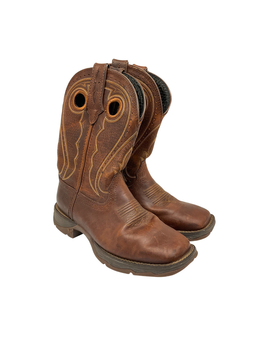 Durango Women's 10" Lady Rebel Square Toe Western Boots DRD0407 Brown Size 7M